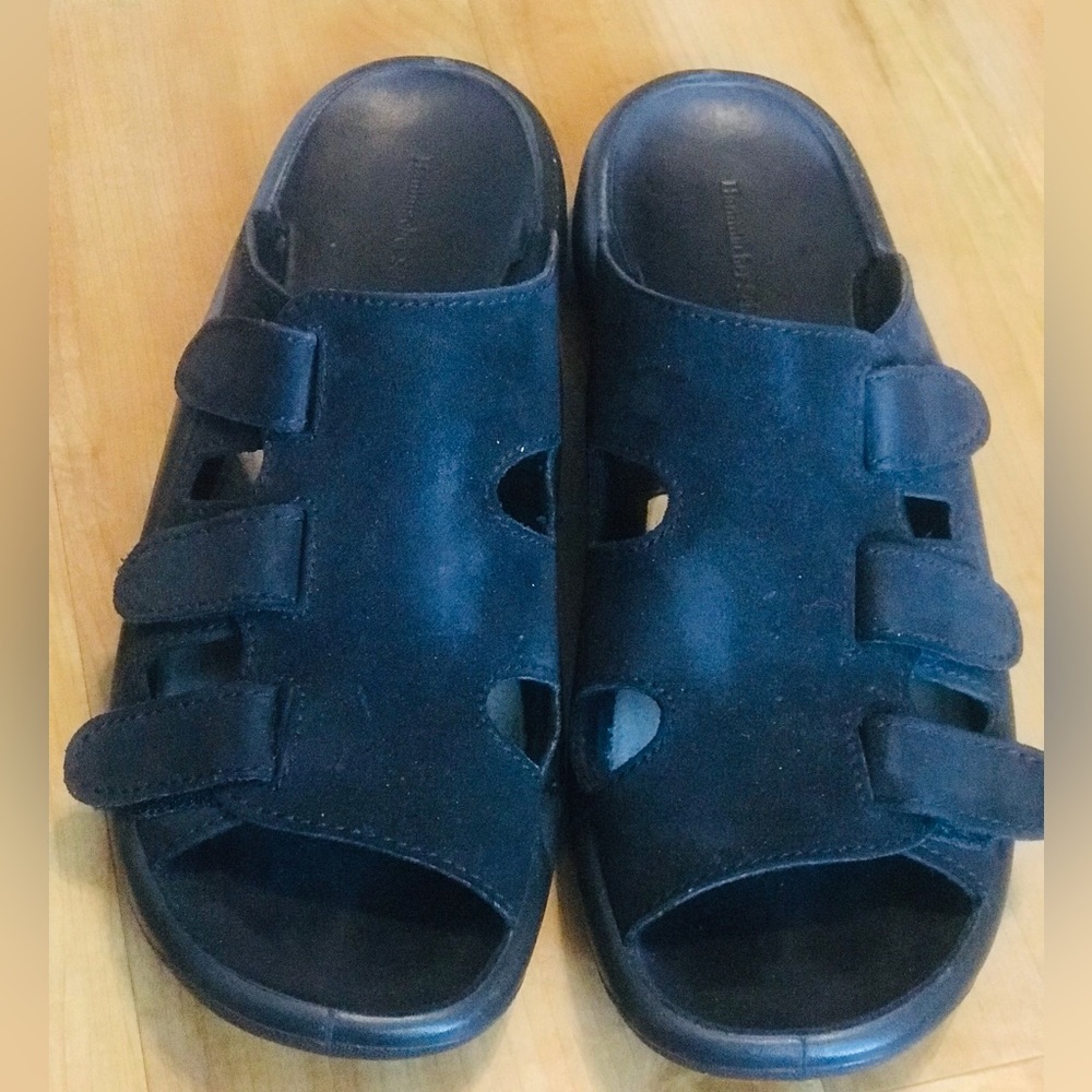 HAMMACHER SCHLEMMER Nubuck Leather Slide/Sandal - Picture 4 of 9